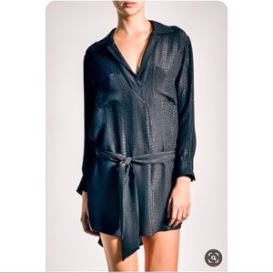 Marie France Van Damme Croco Jacquard Blouse Dress